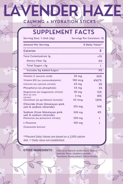 Glow Go Wellness Drinks - Lavender Haze