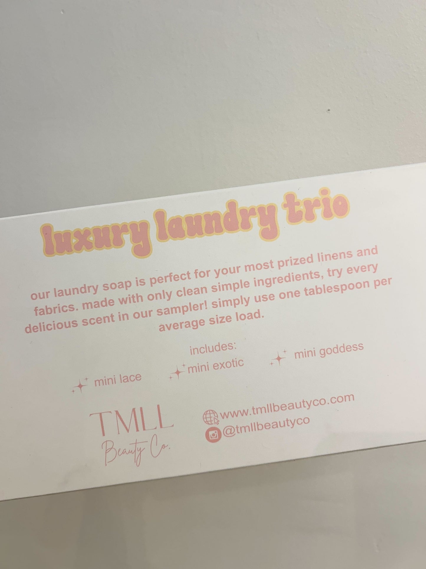 TMLL Luxe Laundry Trio Sampler-250 - TMLL Beauty Co-TMLL Beauty Co-[option4]-[option5]-[option6]-Leather & Lace Boutique Shop