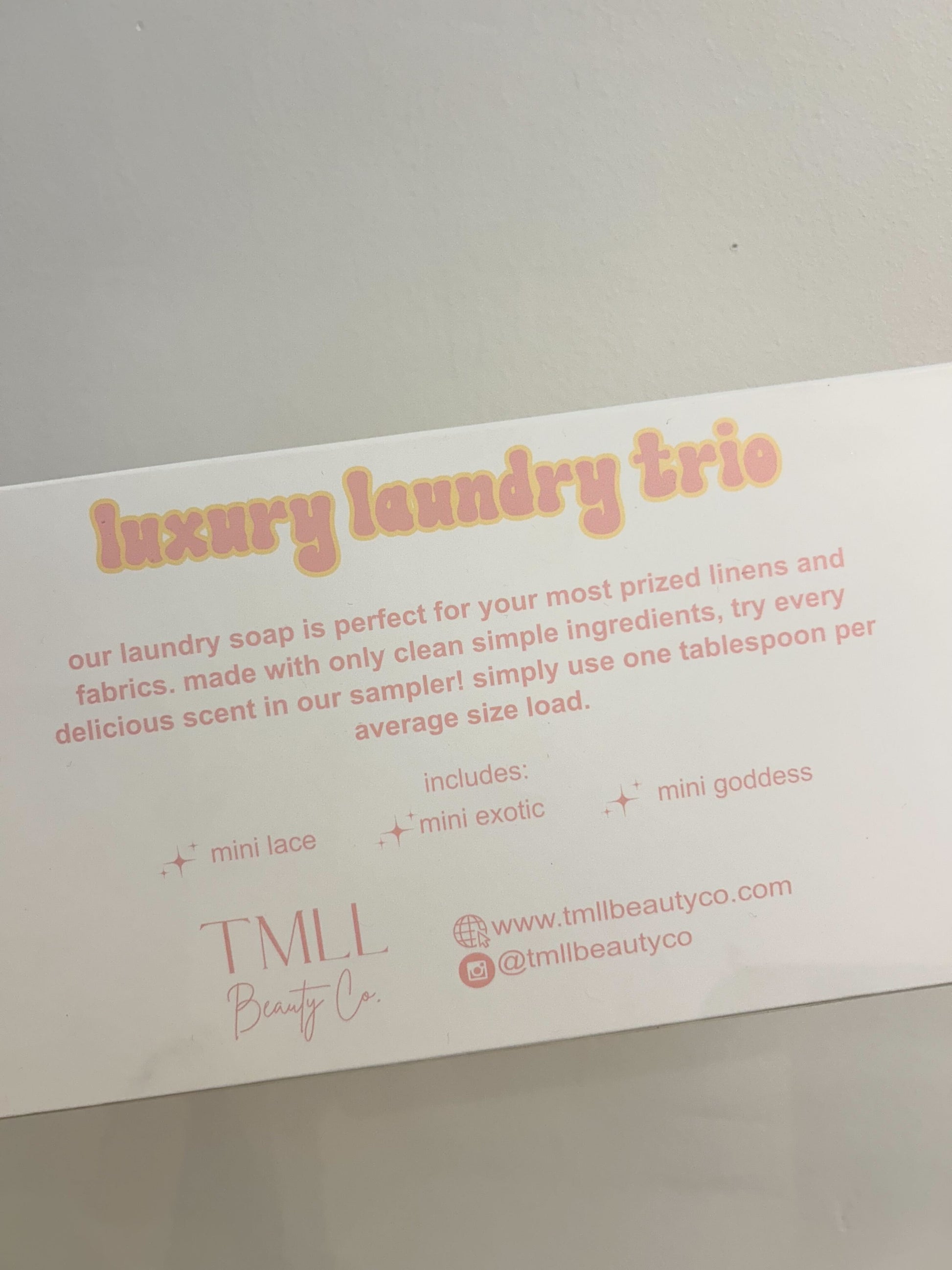 TMLL Luxe Laundry Trio Sampler-250 - TMLL Beauty Co-TMLL Beauty Co-[option4]-[option5]-[option6]-Leather & Lace Boutique Shop